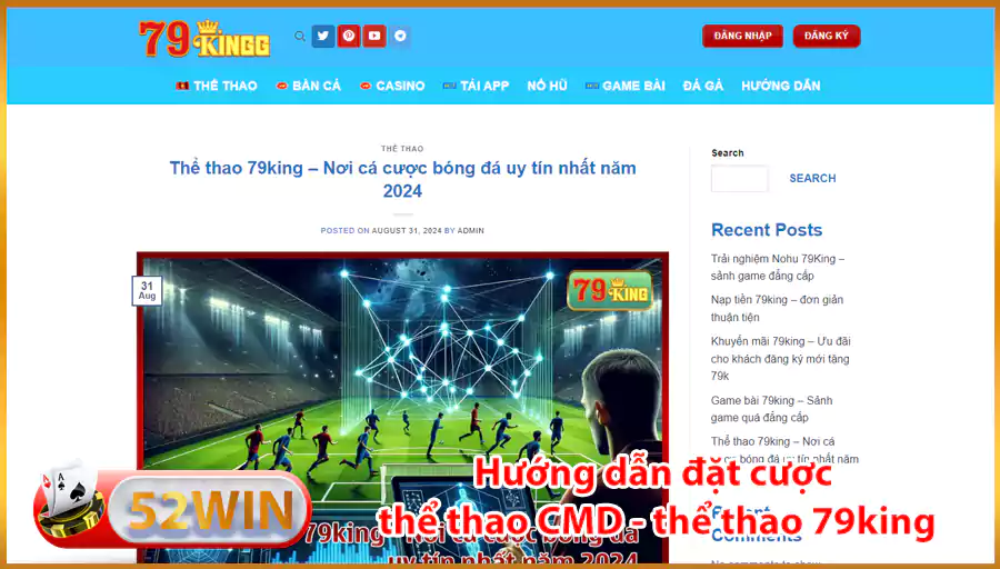 Huong dan dat cuoc the thao CMD the thao 79king2.app